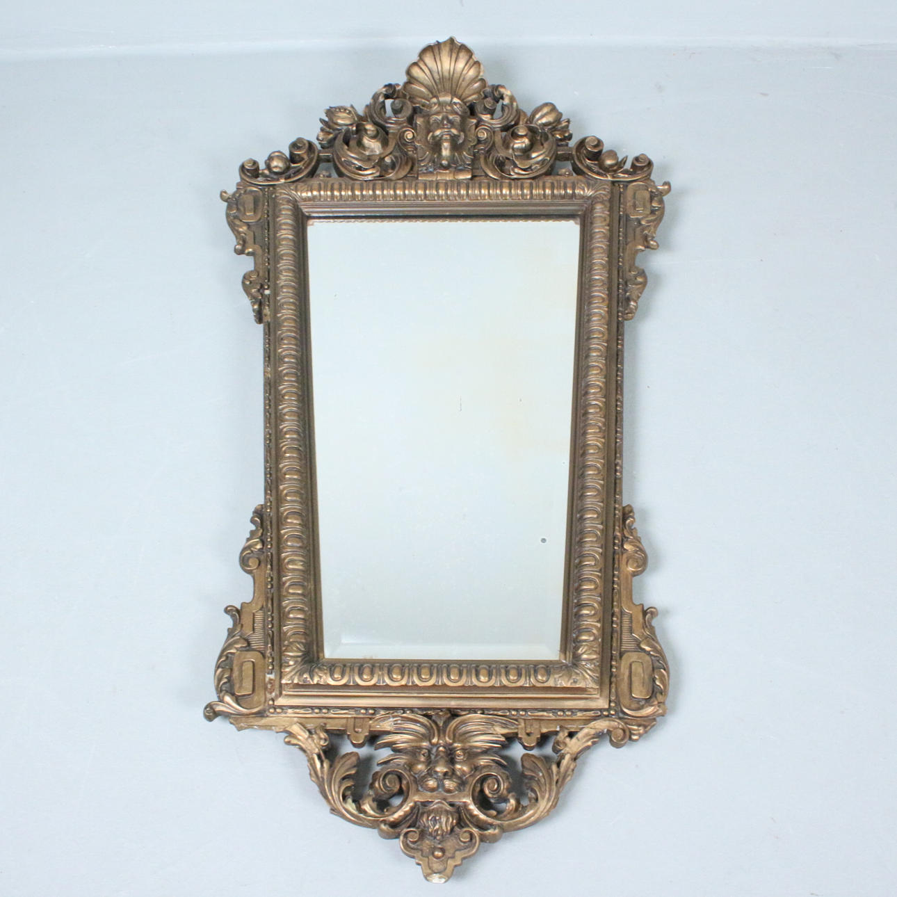 Large rococo style wall mirror.