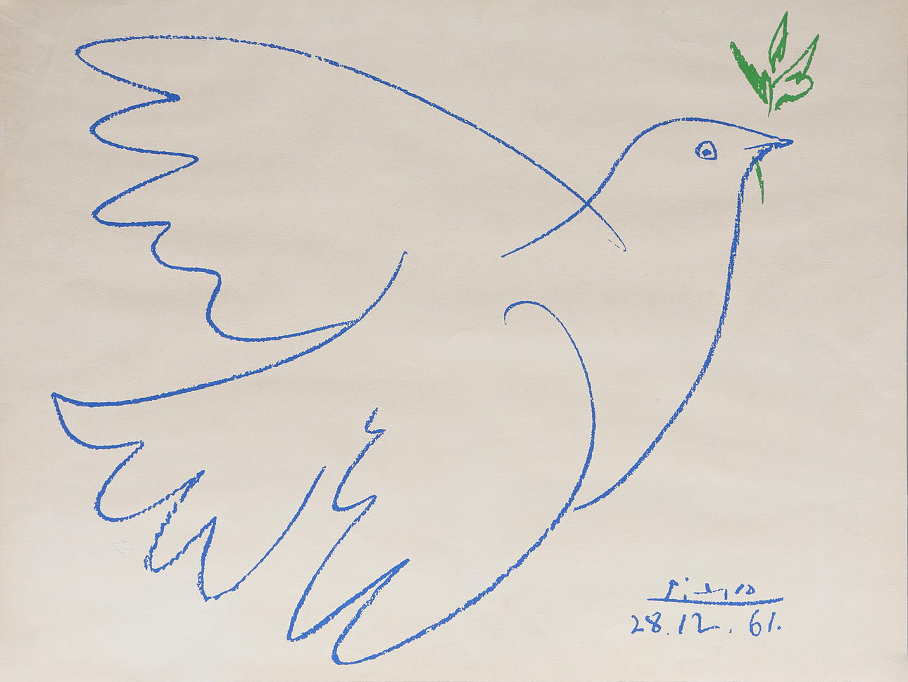 PABLO PICASSO. NACH. Paloma de la Paz.