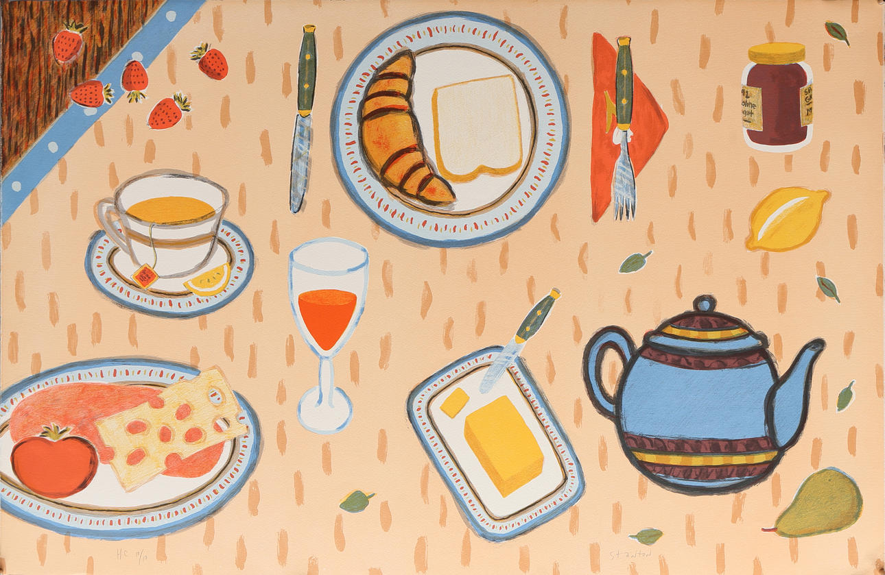 PHILIP STANTON. Stilleben med tekande.