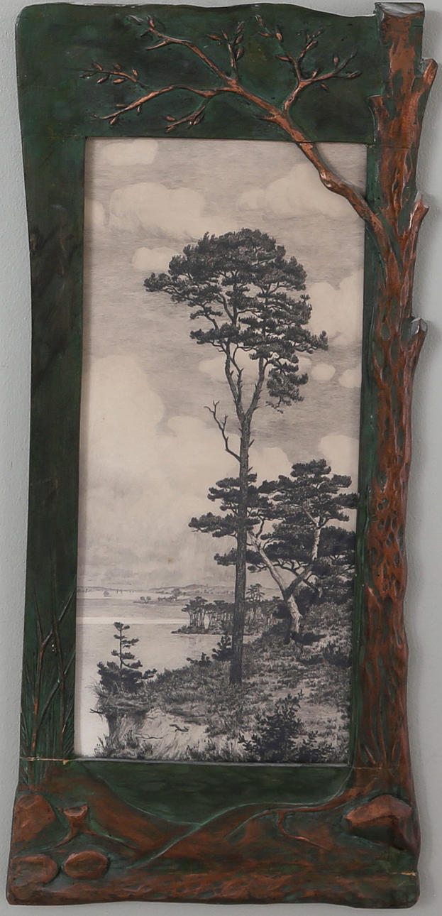 OIDENTIFIERAD KONSTNÄR. Viken, Etsning, 1900-talets första del, Signerad.