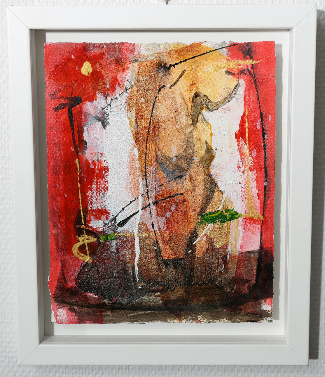 CARL FREDRIK DAHL. Blandteknik, Komposition, signerad C F Dahl.