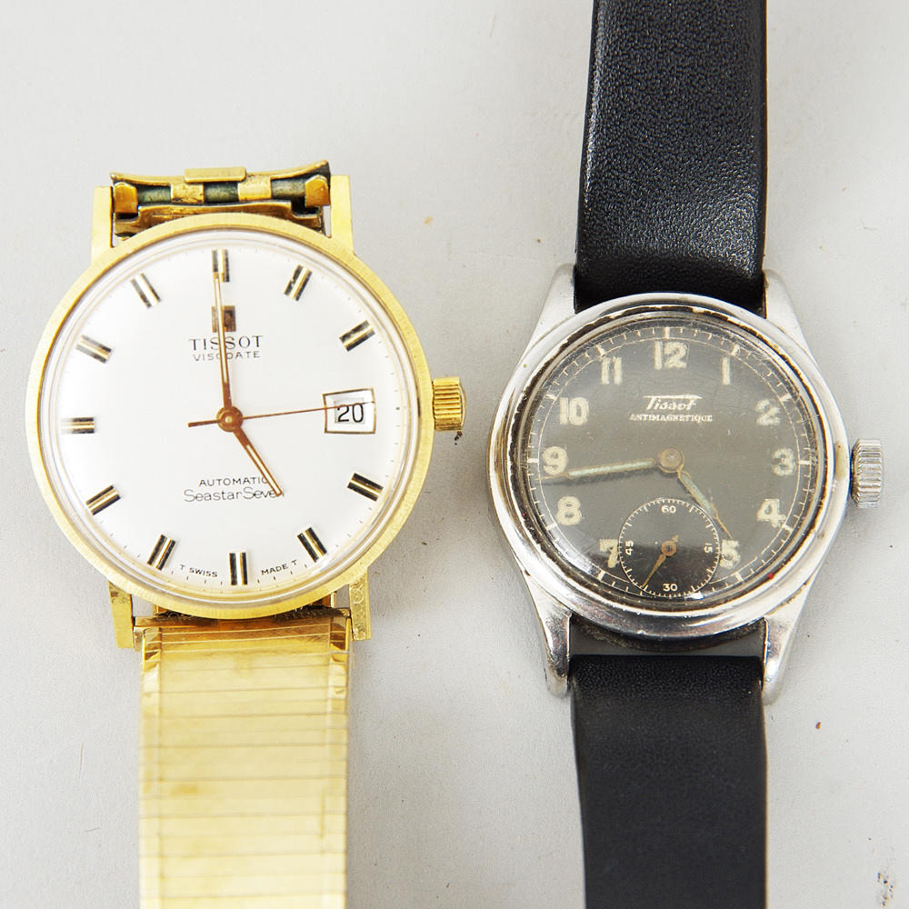 ARMBANDSUR, 2 stycken, Tissot.