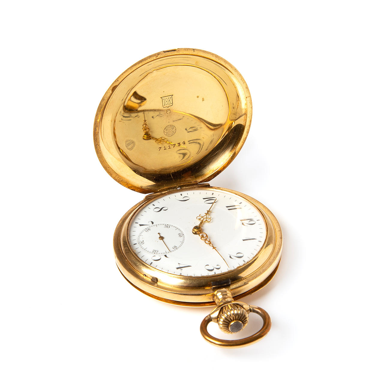 IWC, 18K guld lommeur, ca 1914.