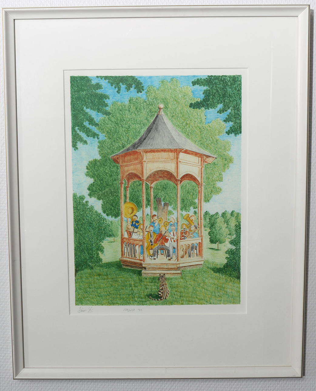 OIDENTIFIERAD KONSTNÄR. Litografi, numrerad 109/250, signerad Sören, daterad -92.