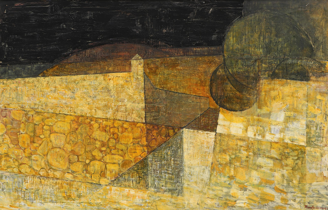 THORE ANDERSSON. oil on canvas, landscape motif, signed.