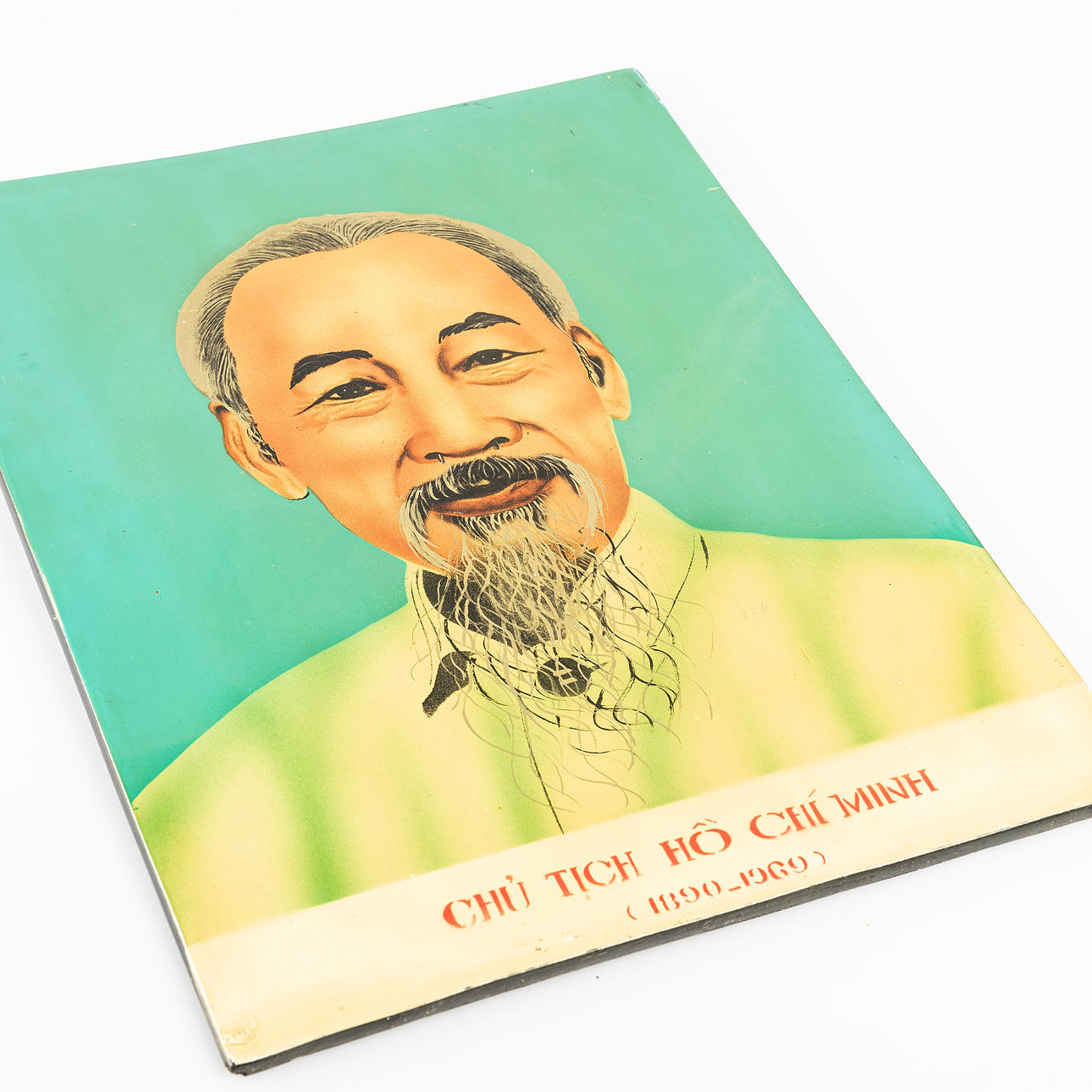 Ho Chi Minh ( 1890-1969 ) portrait, lacquer work.