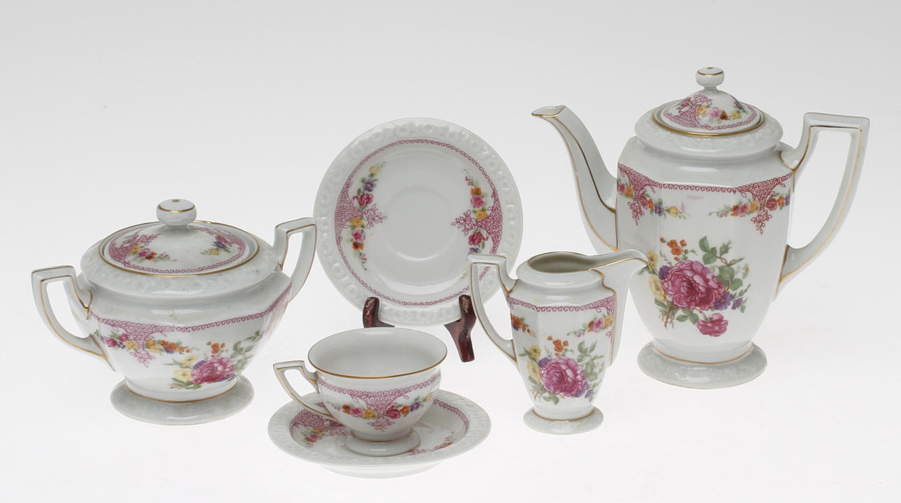 MOCKASERVIS, 18 delar, porslin,"Maria", Rosenthal, 1900-tal.