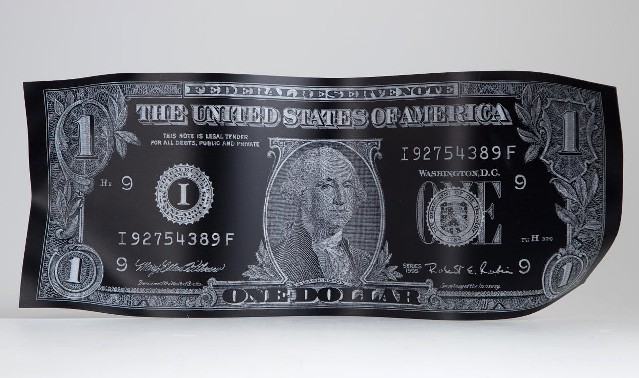 KARL LAGASSE. One Dollar in God We Trust.