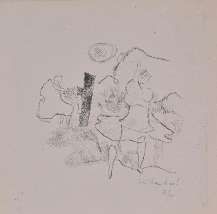 SIRI DERKERT. Litografi.