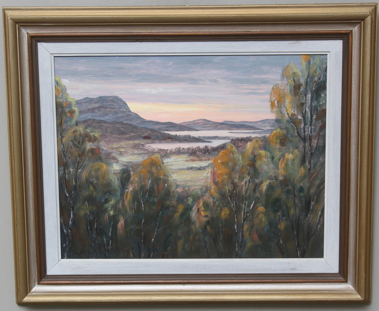 ROBERTH KARLSSON. Olja på pannå, signerad.