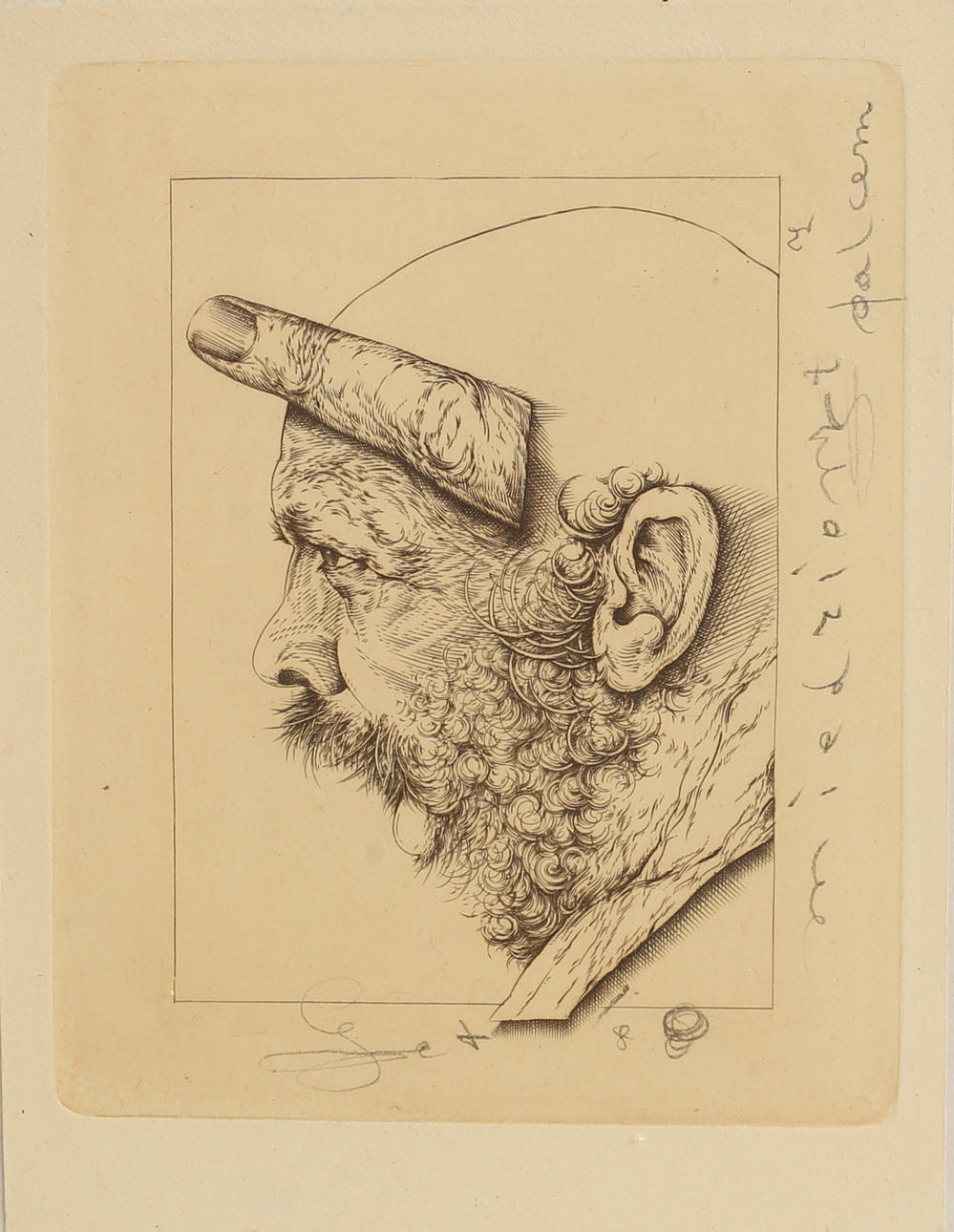 EUGENIUSZ STANKIEWICZ. Etching, signed.