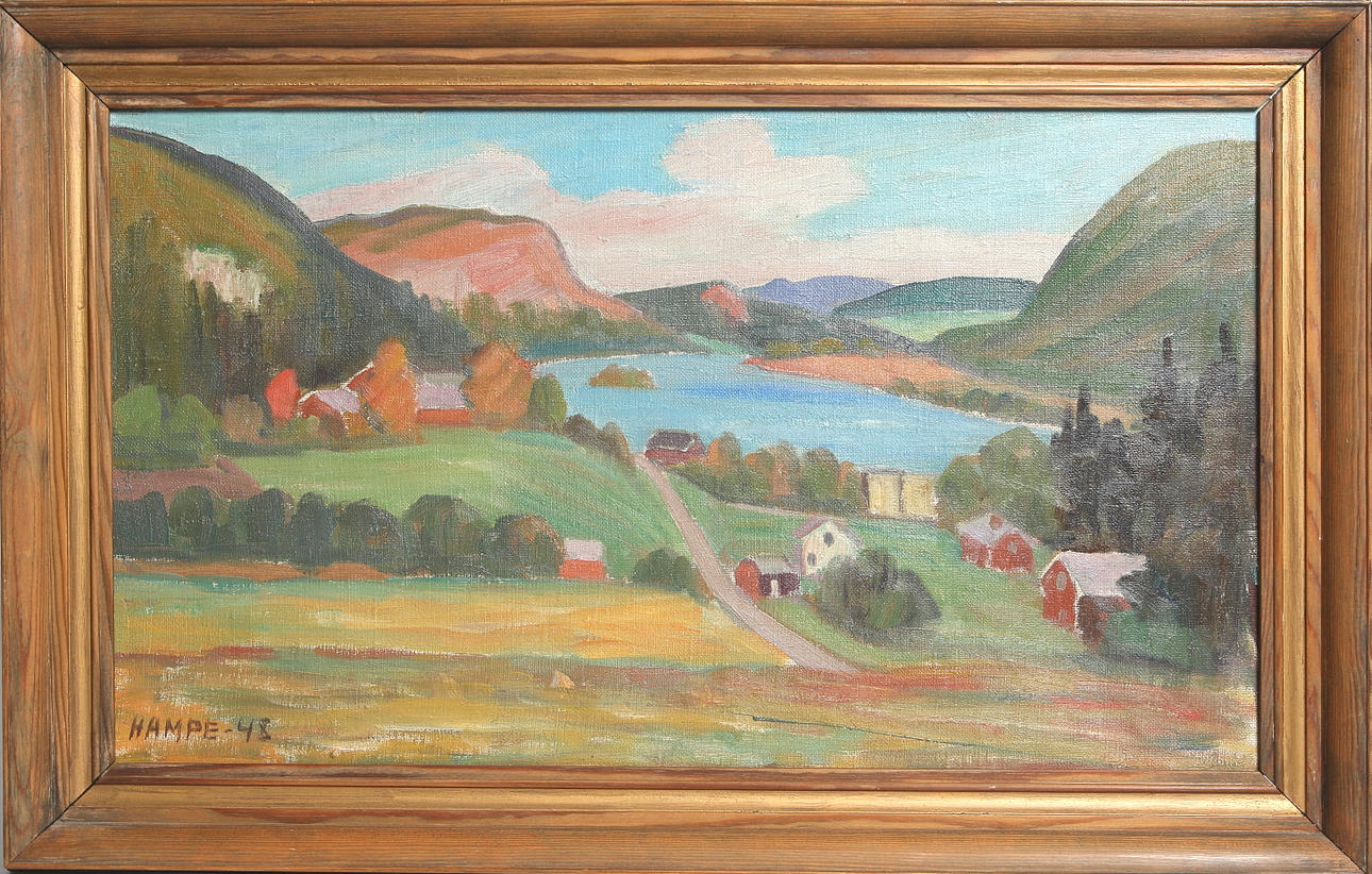 HAMPE SVANBERG. Oil on canvas, signed and dated -48.