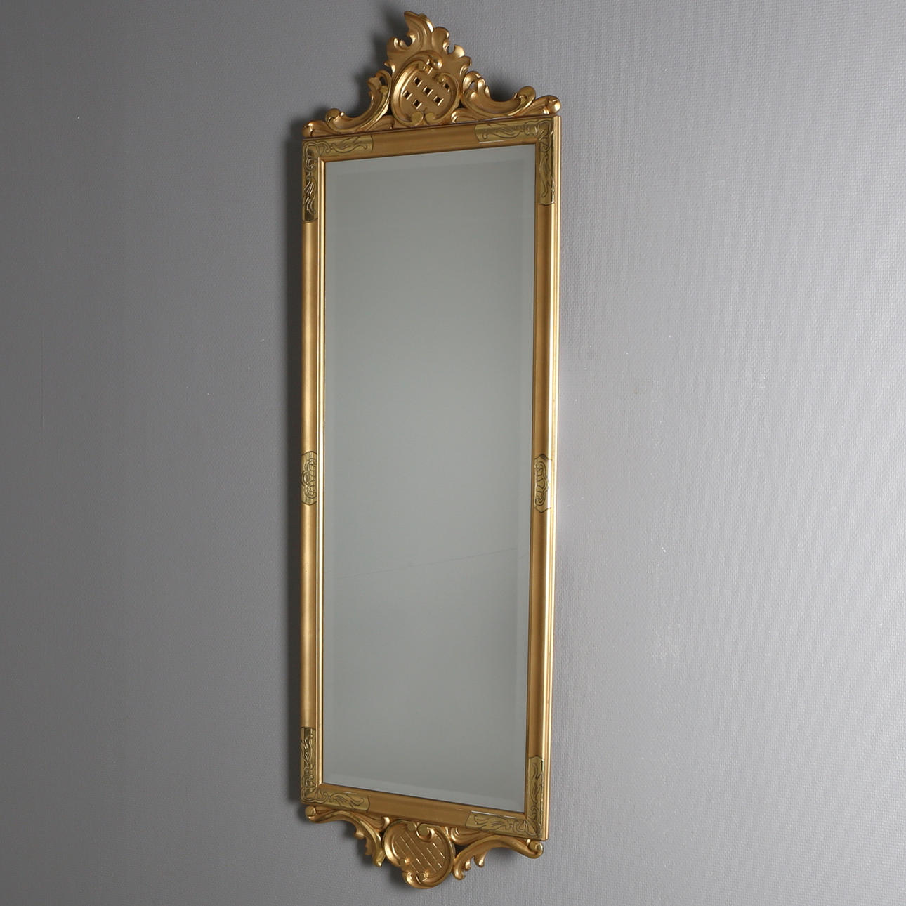 SPEGEL, gustaviansk stil, förgylld, Eden-spegel, Gustafs, 1900-tal.