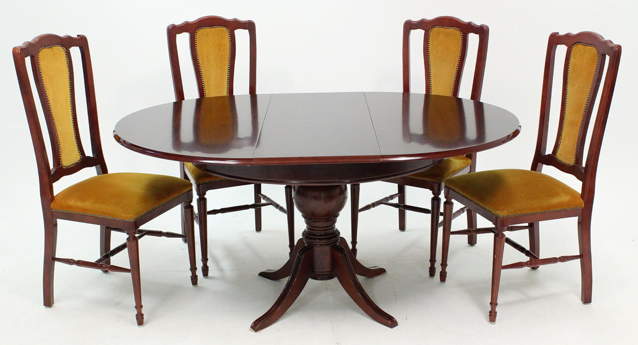 MATSALSMÖBEL, 5 delar med inbyggd iläggsskiva.