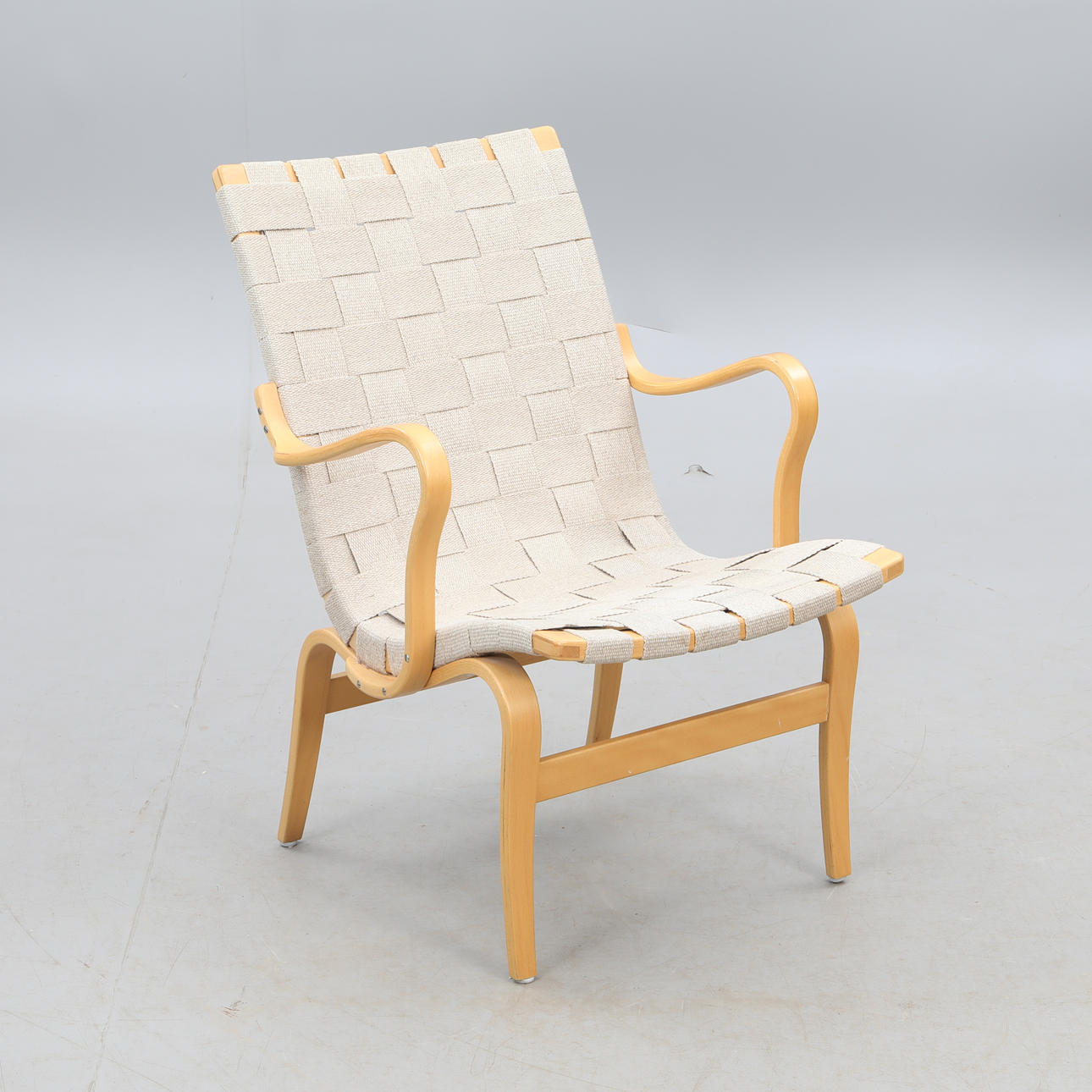BRUNO MATHSSON. ARMCHAIR, "Eva", Dux.