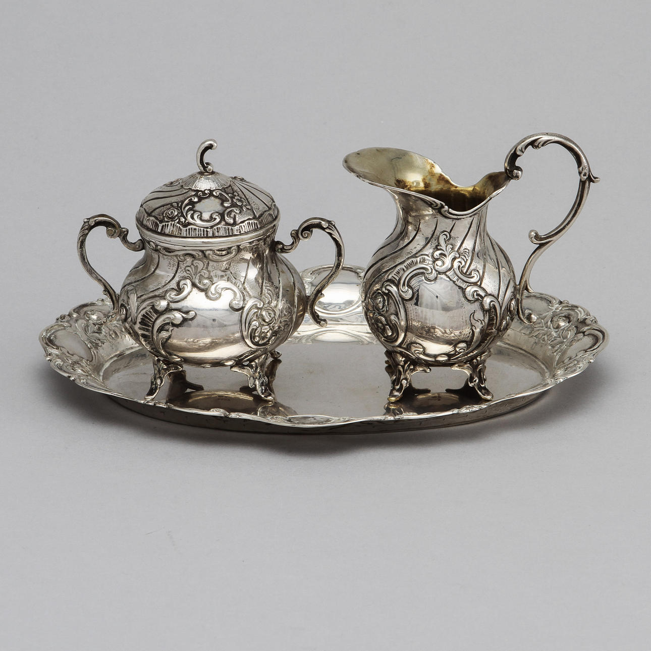 KAFFEUPPSÄTTNING, silver, Mema. Vikt 399 g.