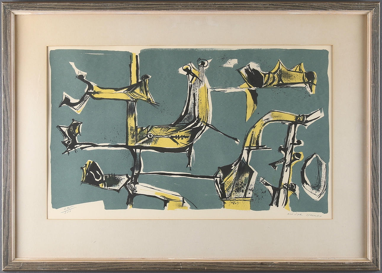 ENDRE NEMES. Litografi, signerad och numrerad 295/310.