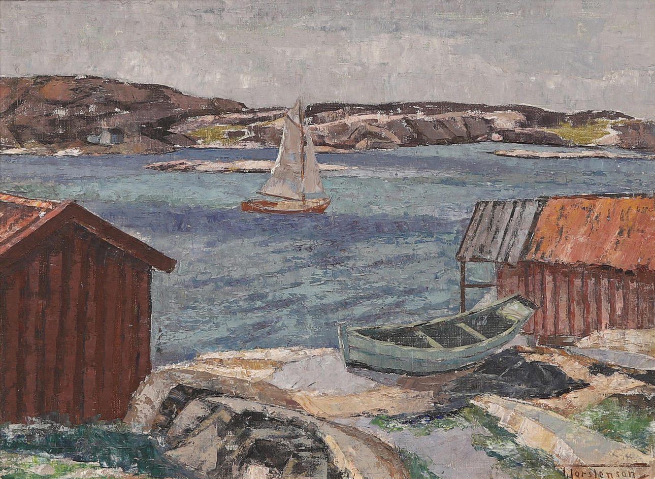 TORSTEN TORSTENSON. Öl auf Leinwand, signiert.