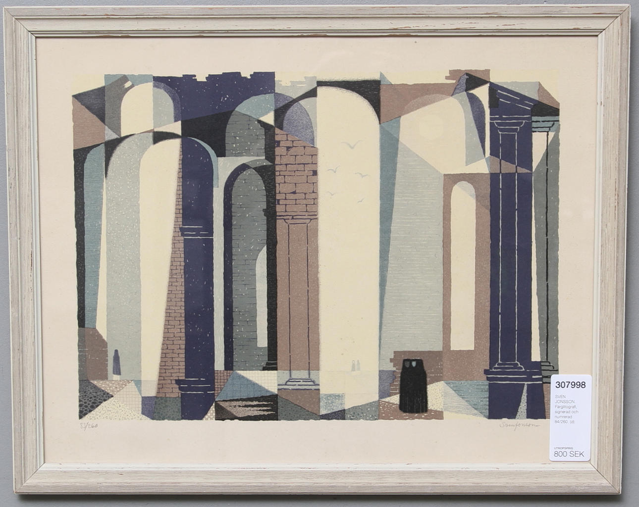 SVEN JONSSON. Färglitografi, signerad och numrerad 84/260.