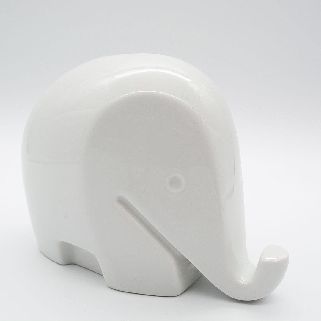 LUIGI COLANI. ELEFANT DRUMBO SPARDOSE, 1970ER.