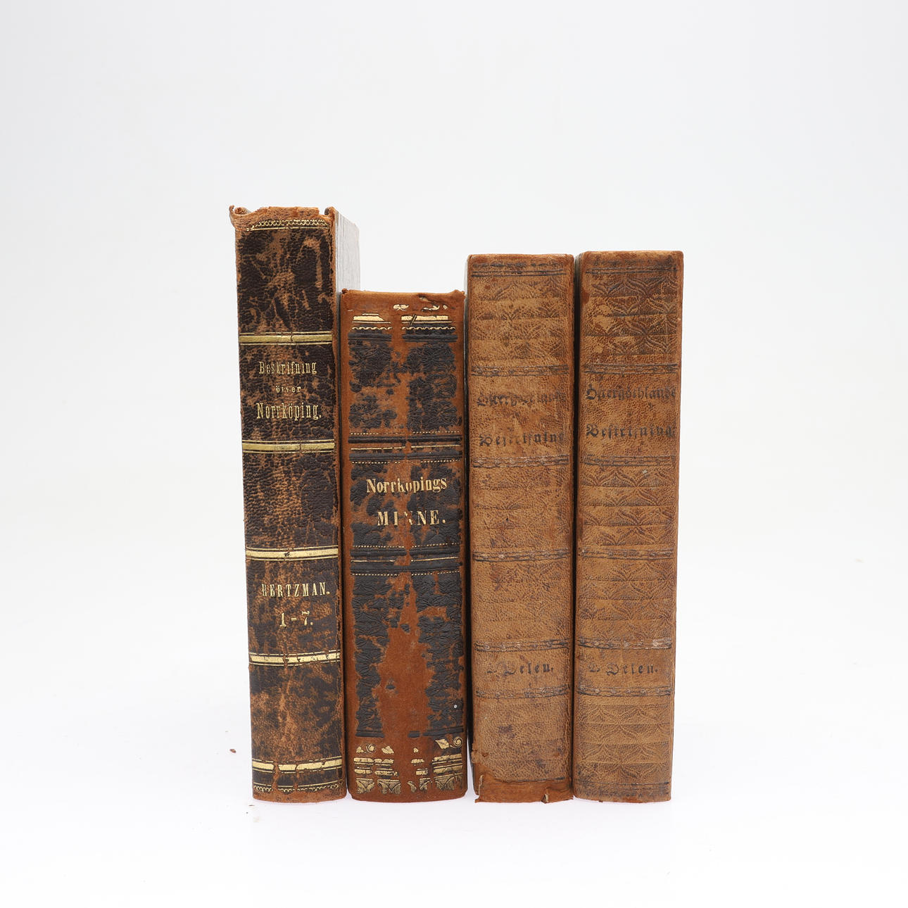 BÖCKER, 4 st, Östergötland/Norrköping, 17-/1800-tal.