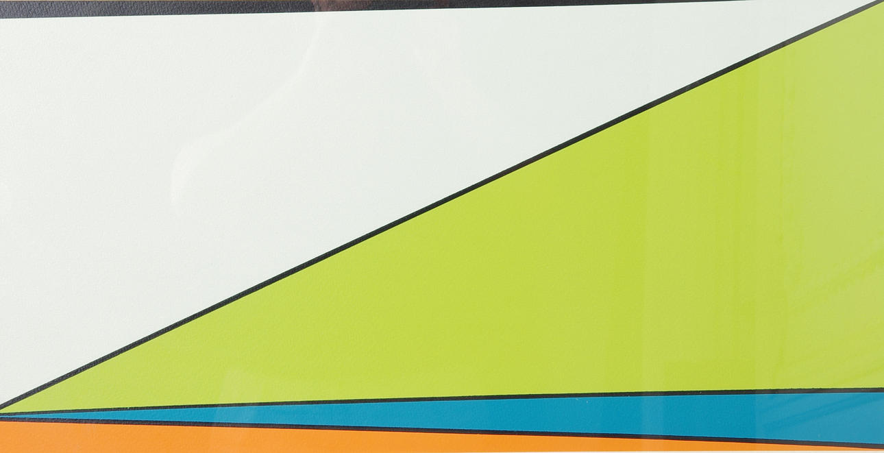 OLLE BAERTLING. komposition, färglitografi, signerad Baertling.