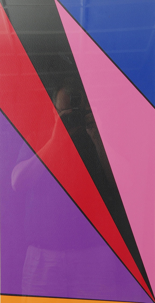 OLLE BAERTLING. komposition, färglitografi, signerad Baertling.