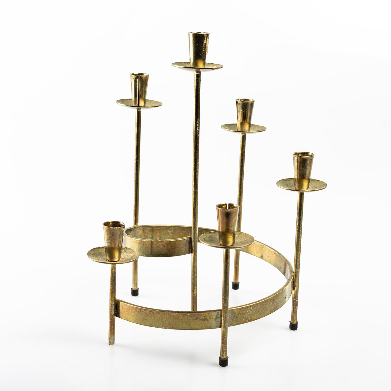 GUNNAR ANDER. Candlestick, Ystad Metall.