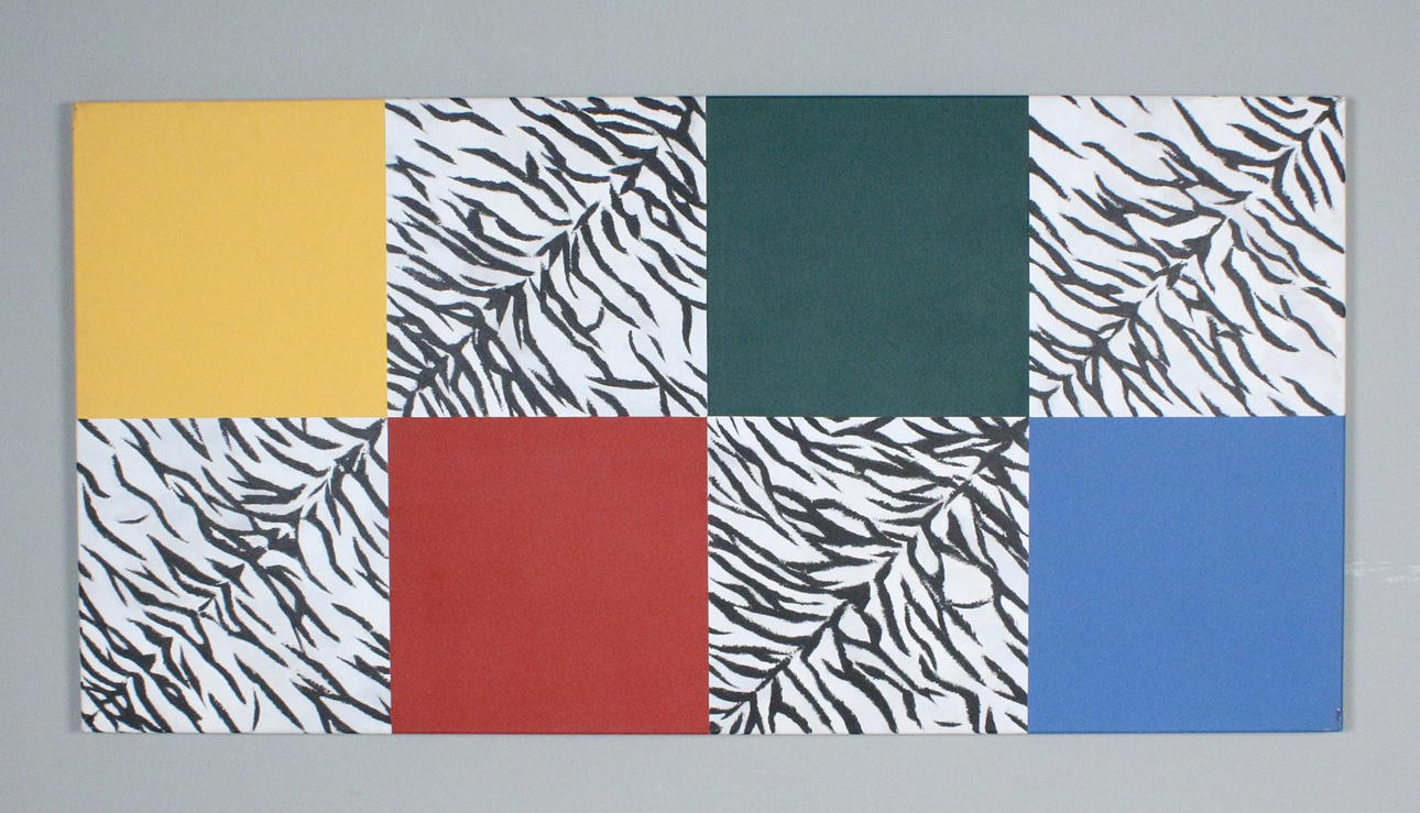 BERND VAN DE LEEK. Acryl auf Leinwand, '' Abstract ''.