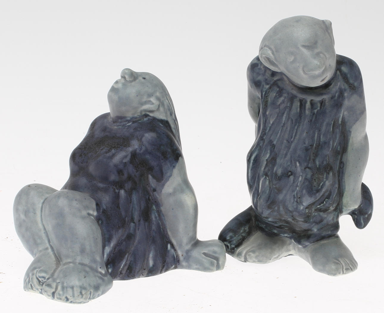 FIGURINER 2 st, stengods, Åke Holm.