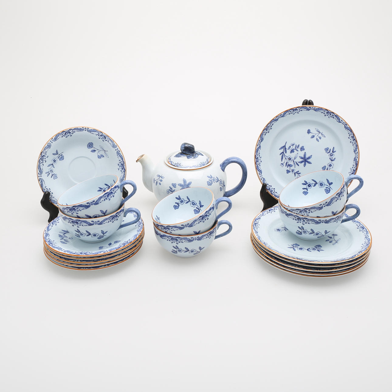 TESERVIS, 19 delar, "Ostindia", Rörstrand.