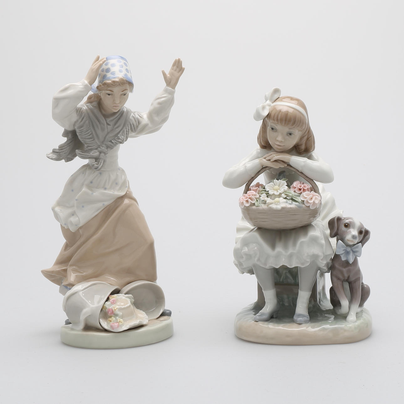 FIGURINER, 2 st, Lladro, Spanien.