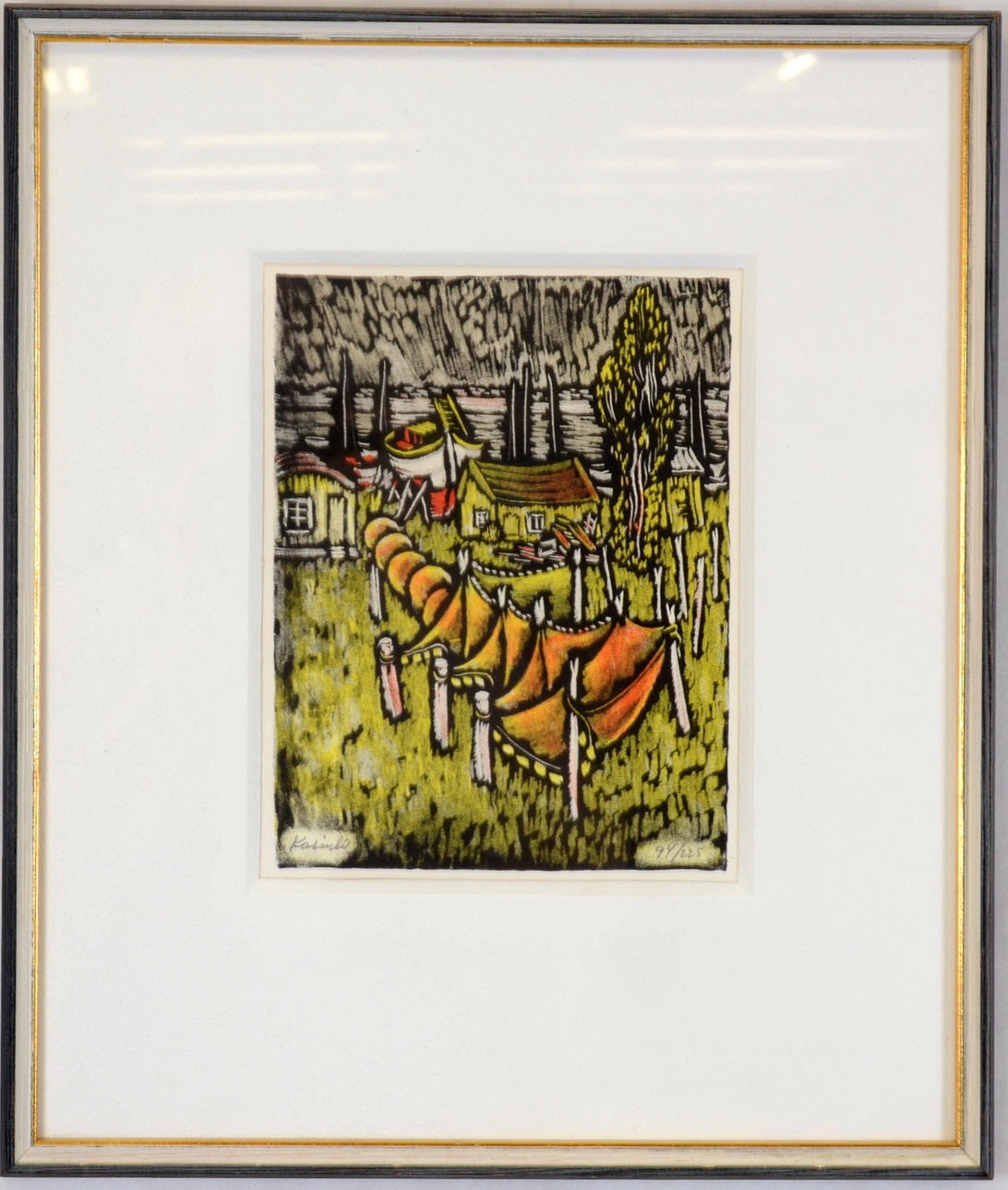 VYTAUTAS KASIULIS. Färglitografi.