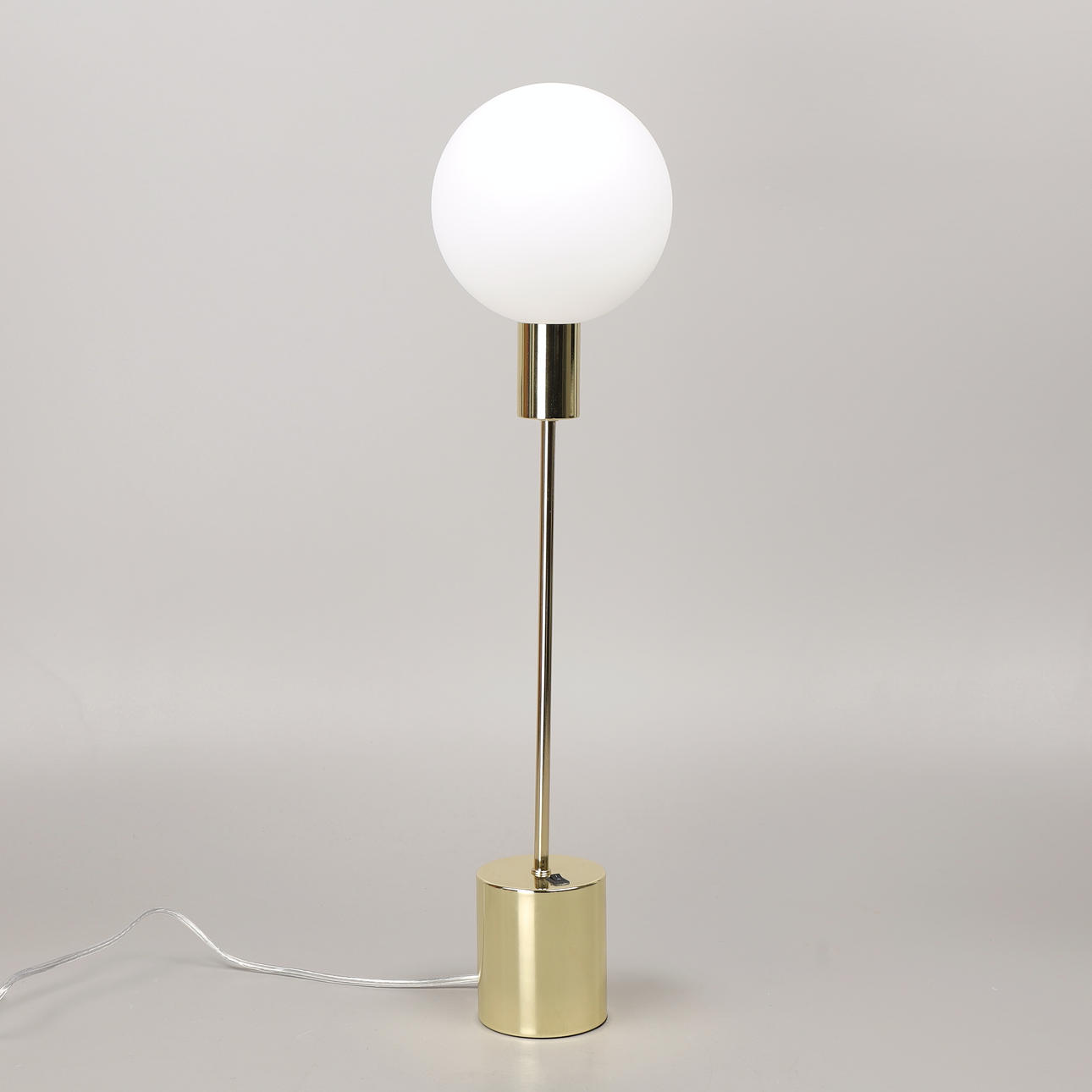 BORDSLAMPA, mässing/glas "Uno", Markslöjd.