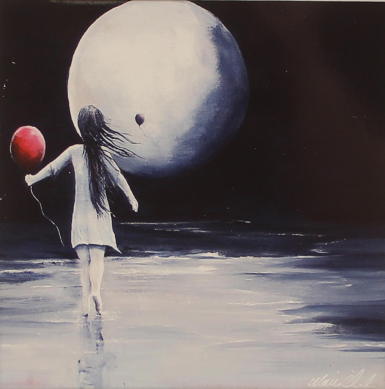 MARIE ÅKERLUND. Akryl, signerad.