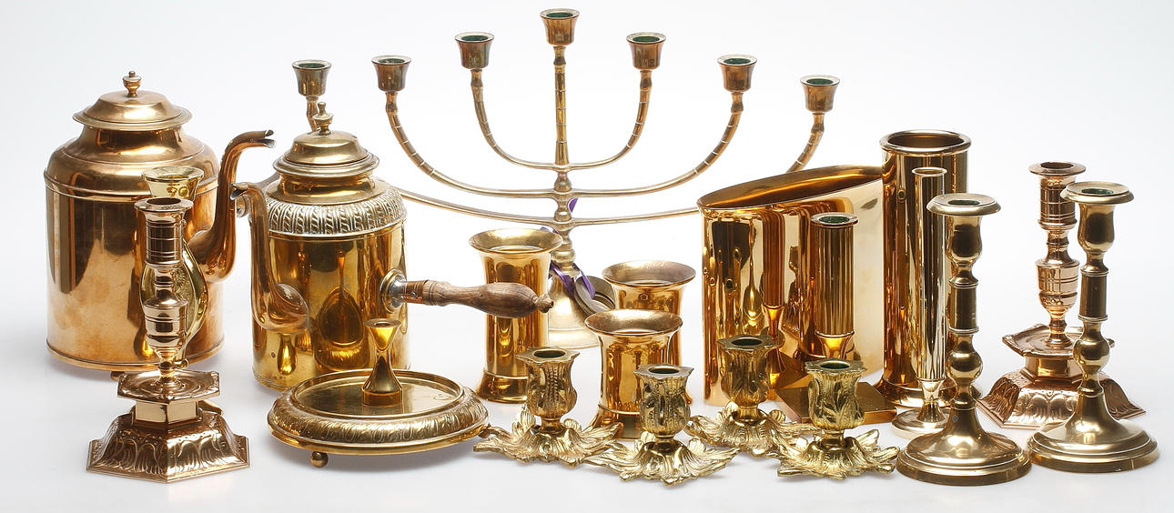 MÄSSINGSFÖREMÅL, 1800-1900-tal.