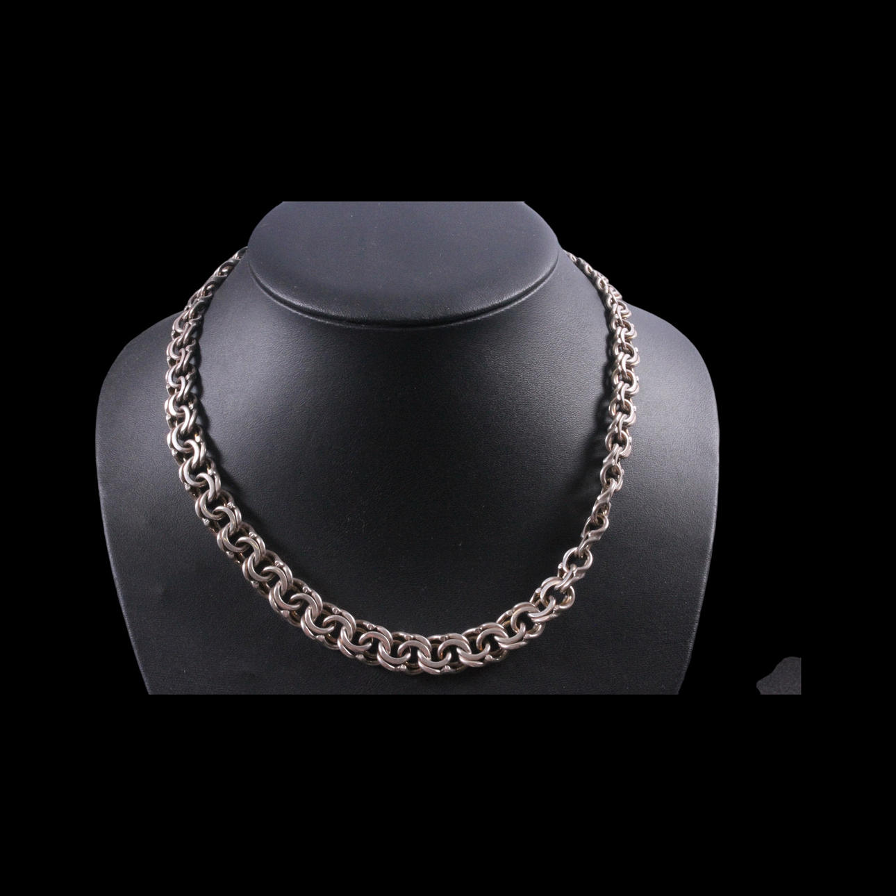 COLLIER, dosed bissmark, silver, Victor Janson, Lindesberg.