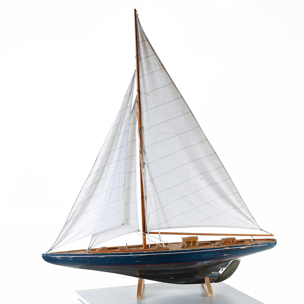 VENEMALLI, purjevene, puu & tekstiili. 110 cm.