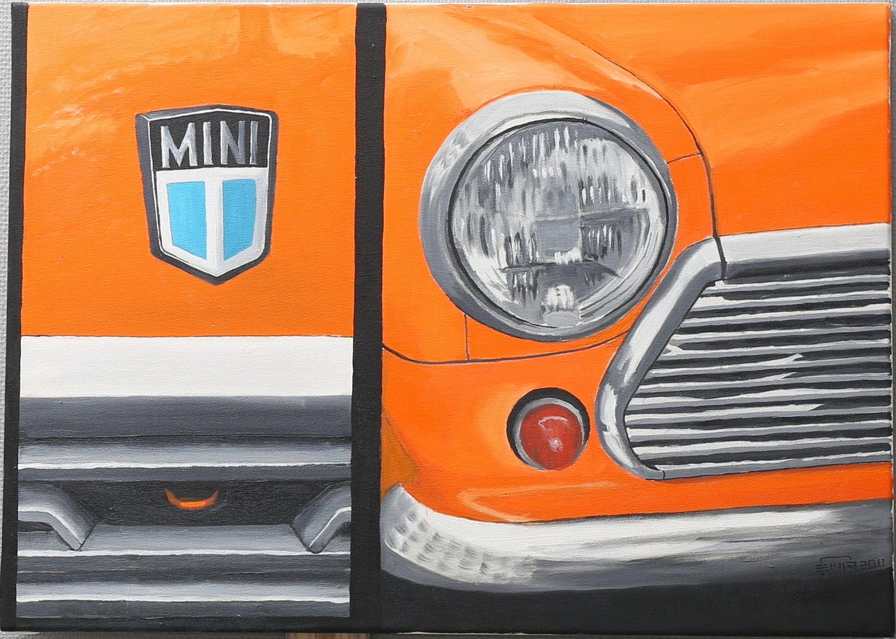 EMIR AGANOVIC. Mini. Olja på duk, signerad.