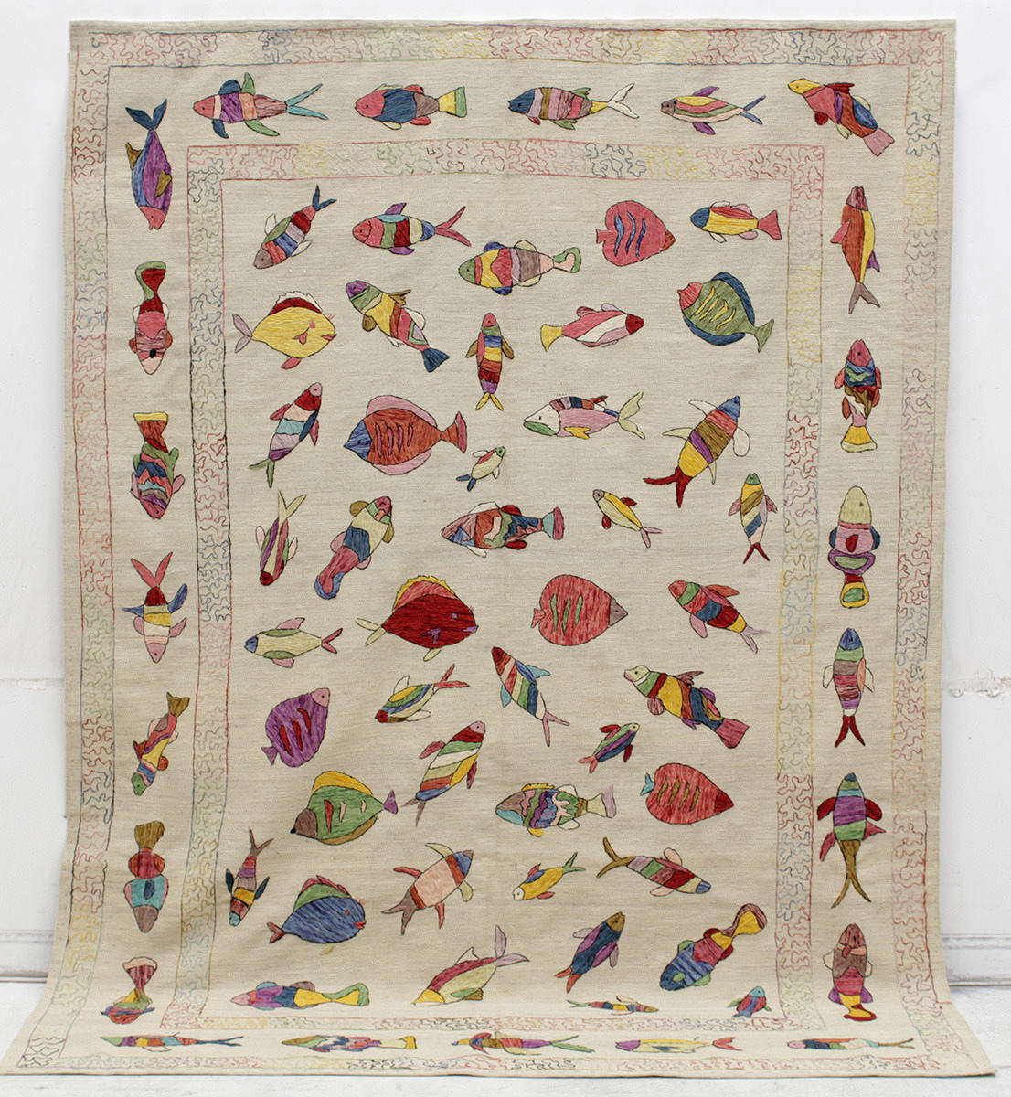 MATTA, Orientalisk, ljus Kelim, Uzbak, 277 x 208 cm.