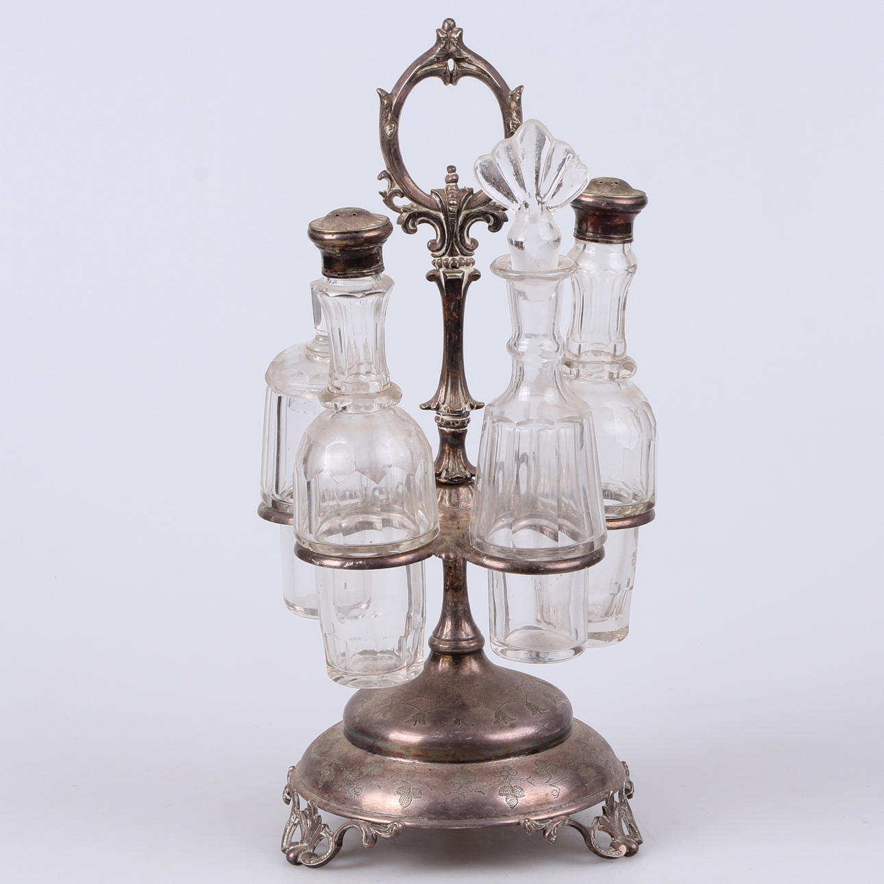 BORDSSURTOUT, nysilver, A G Dufva, 1800/1900-tal.