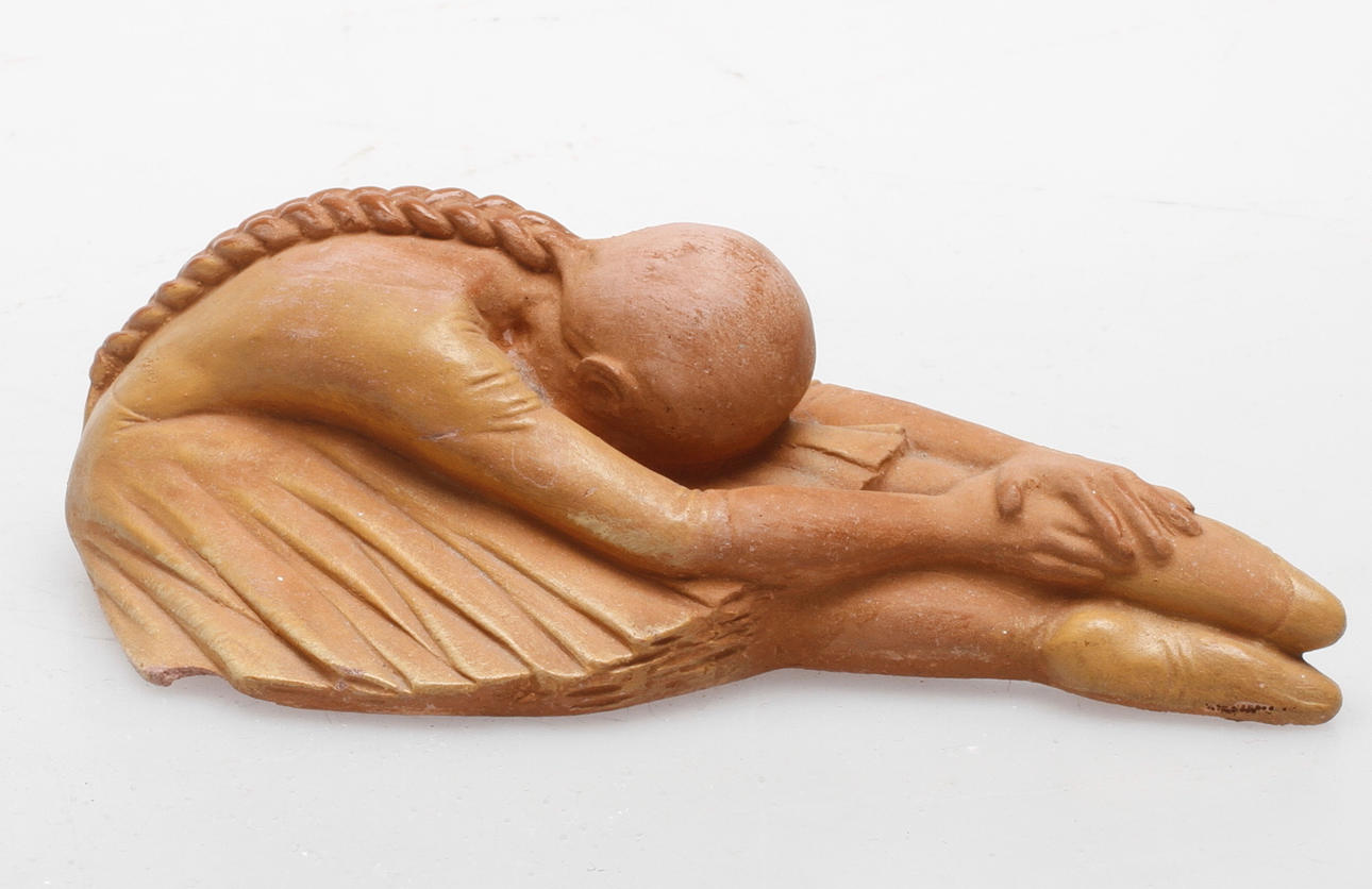 OIDENTIFIERAD KONSTNÄR. skulptur, terrakotta, art deco, 1900-talets första hälft.