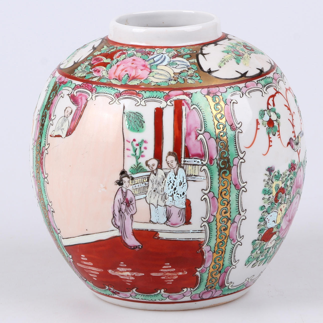 VAS, porslin, bär Qianlong Nian Zhi märke, 1900-tal.