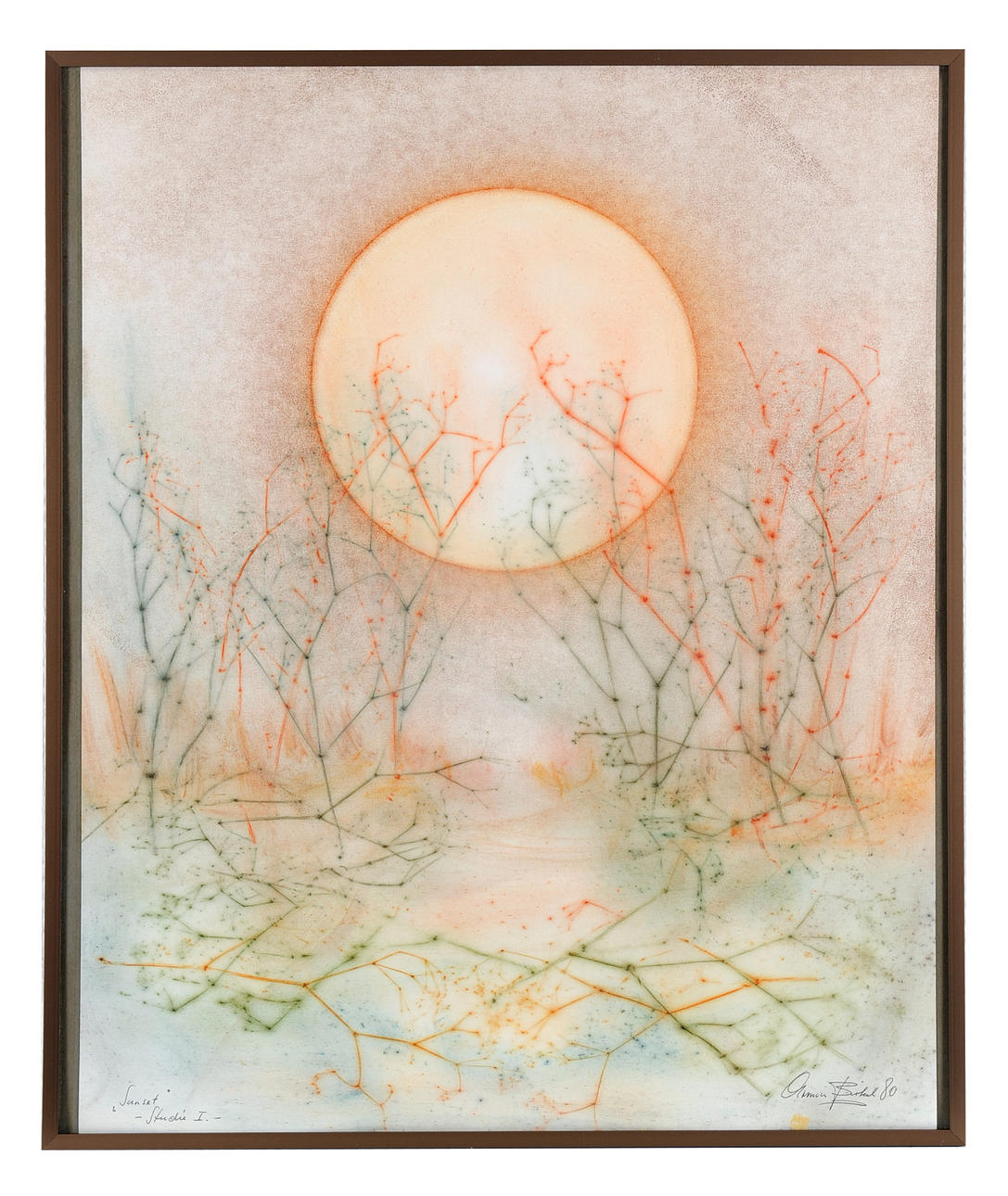 ARMIN BIRKEL. ”Solnedgång, studie 1.”.