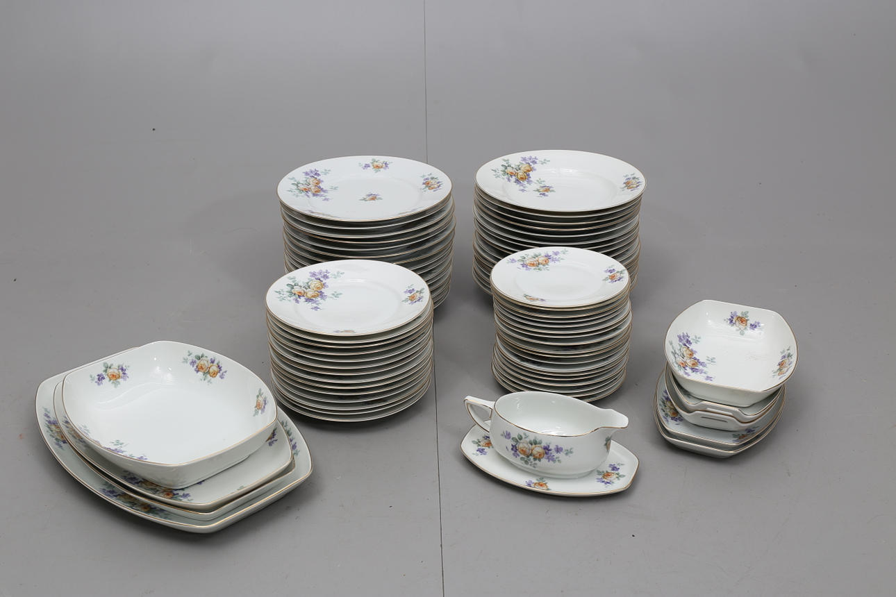 MATSERVIS, porslin, 76 delar, Thomas, Bavaria.