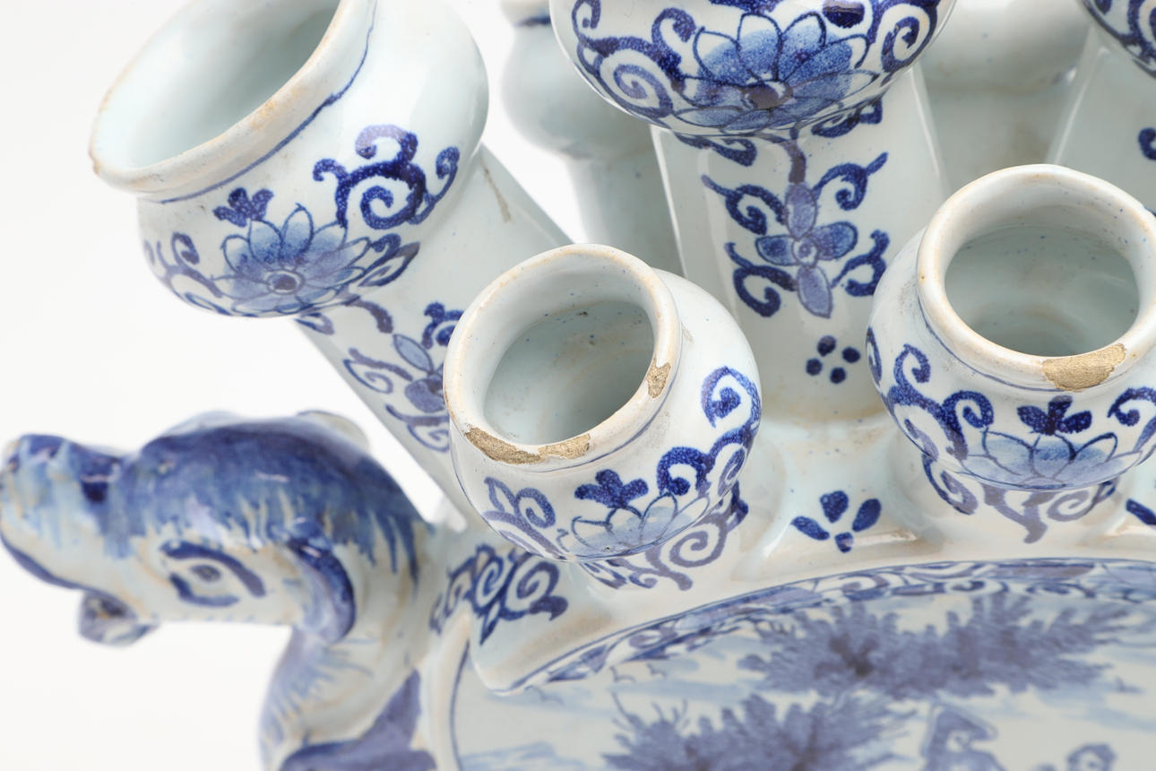 LARGE ANTIQUE DELFT TULIP VASE. Ceramics & Porcelain European