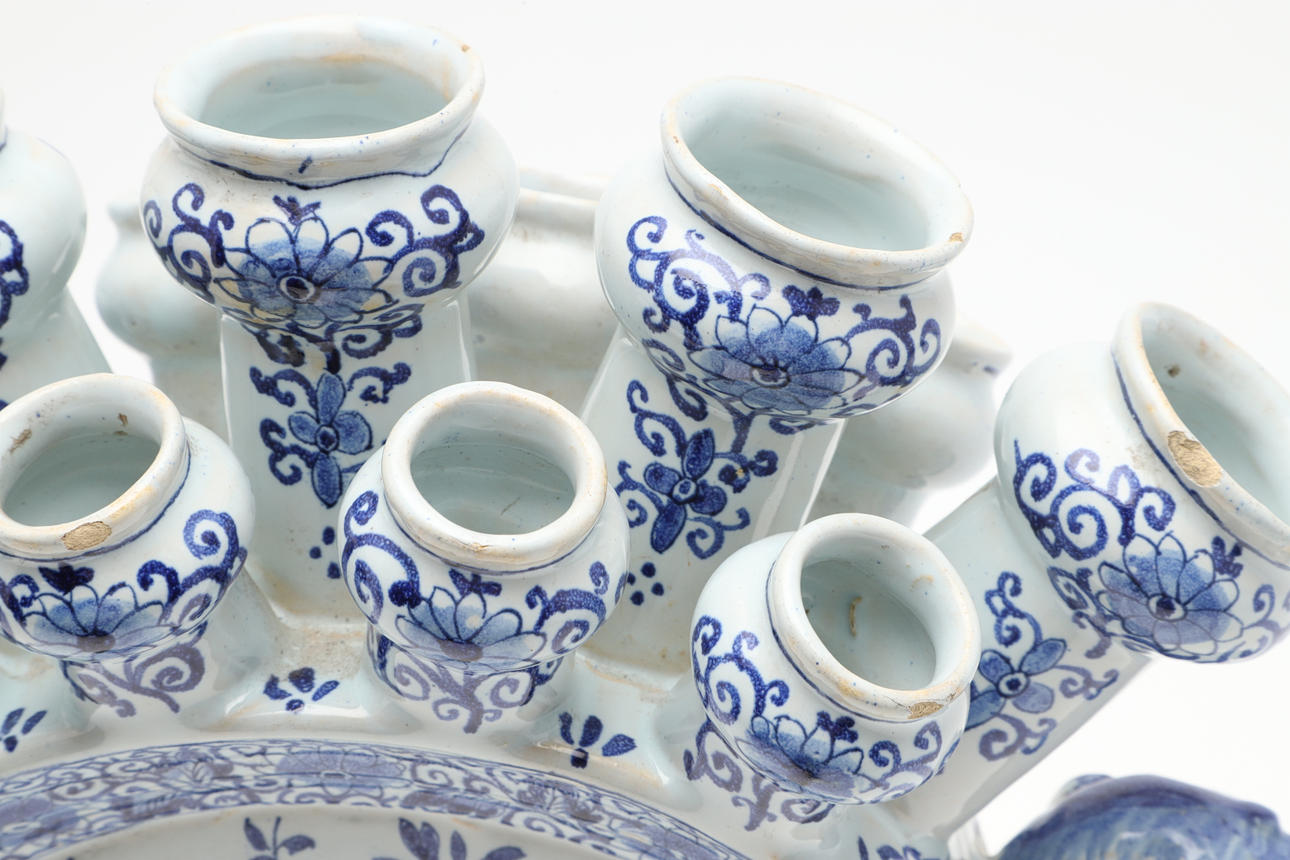 LARGE ANTIQUE DELFT TULIP VASE. Ceramics & Porcelain European