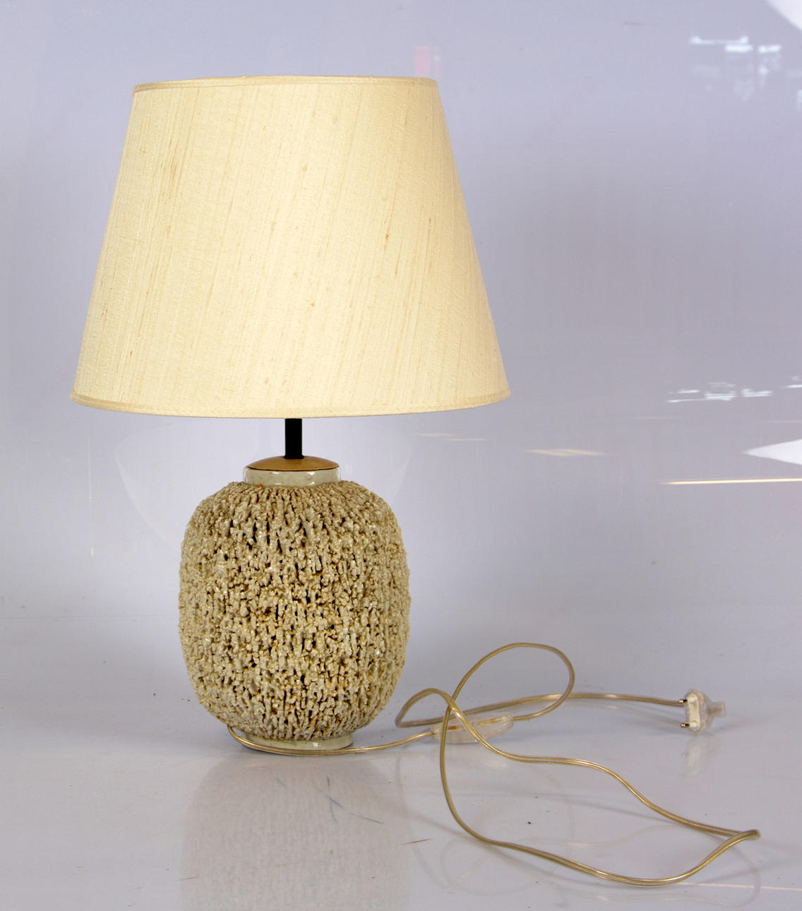 BORDSLAMPA, "Chamotte" Rörstrand, Gunnar Nylund.