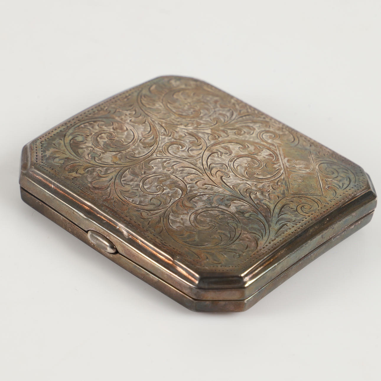 CIGARETETui, sølv, England.