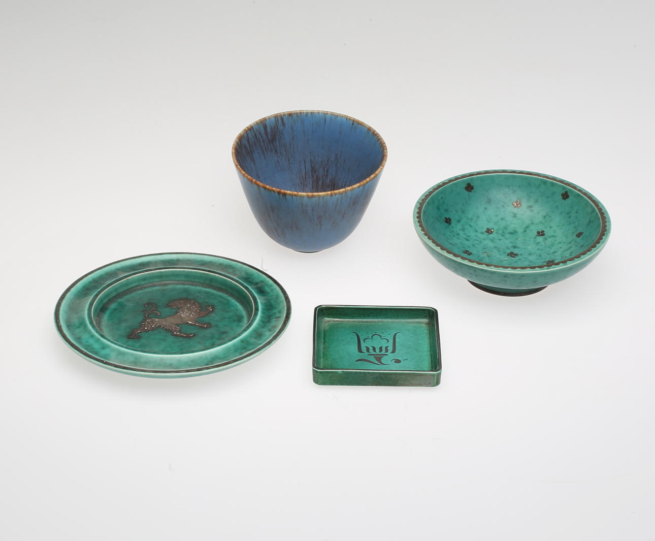 KERAMIK, 4 delar, Gunnar nylund samt Argenta.